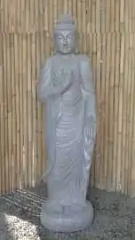 Stehender Buddha mit Lotusblume, ca. 180 cm H 